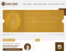 Tablet Screenshot of clairleitao.com.br